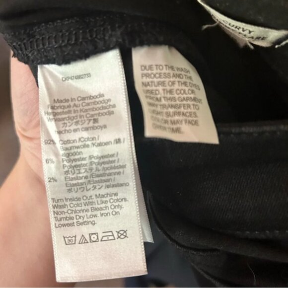 Madewell Black Curvy Skinny Flare Jeans Size 22W Plus Size NWOT - Picture 2 of 5